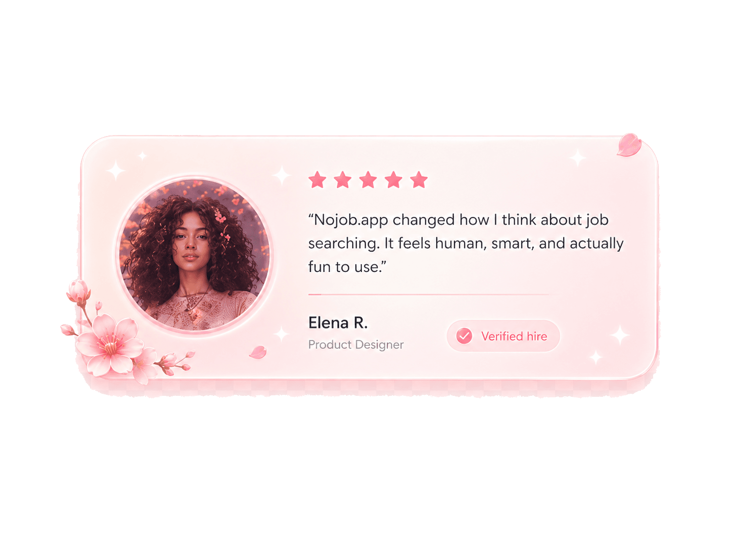 Elena R. verified hire testimonial